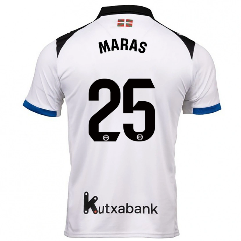 Danxen Women Nikola Maras #25 White Blue Away Jersey 2025/26 T-Shirt