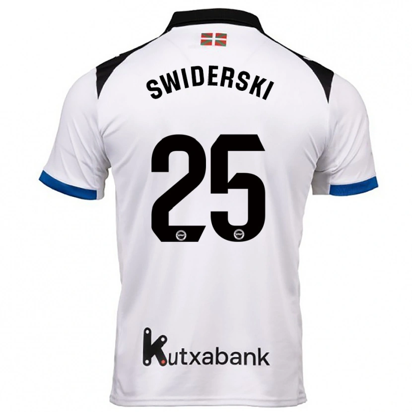 Danxen Women Grégoire Swiderski #25 White Blue Away Jersey 2025/26 T-Shirt