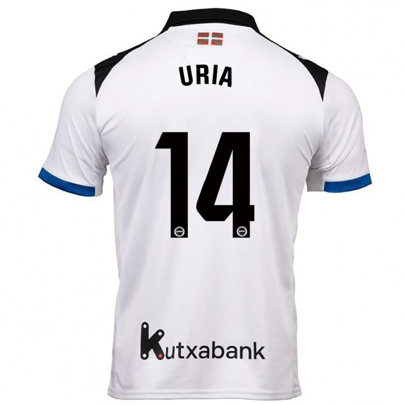 Danxen Women Iker Uria #14 White Blue Away Jersey 2025/26 T-Shirt