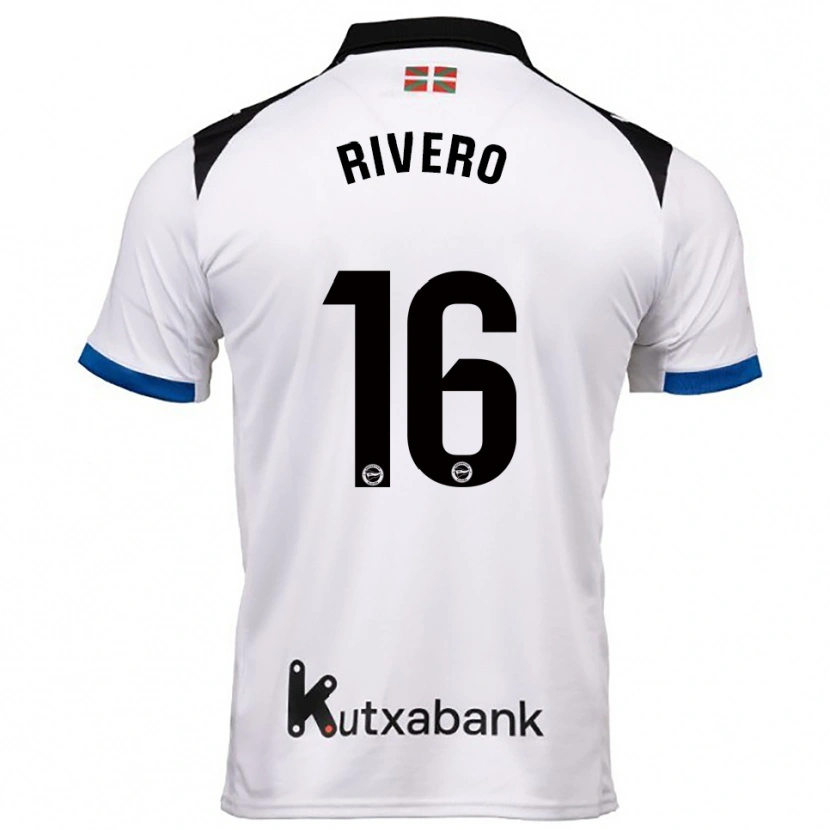 Danxen Women Almudena Rivero #16 White Blue Away Jersey 2025/26 T-Shirt