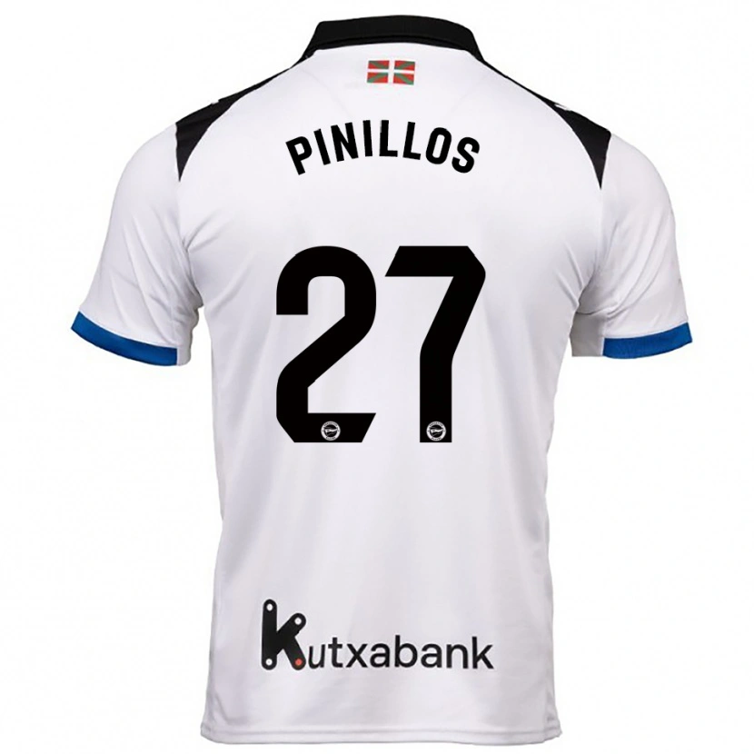 Danxen Women Lander Pinillos #27 White Blue Away Jersey 2025/26 T-Shirt