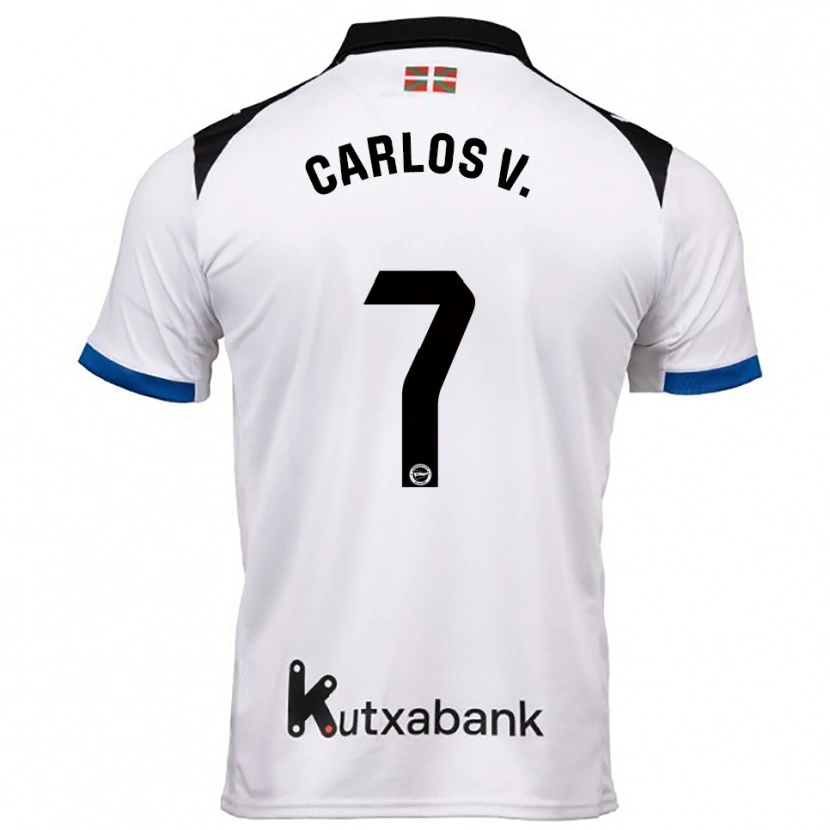 Danxen Women Carlos Vicente #7 White Blue Away Jersey 2025/26 T-Shirt