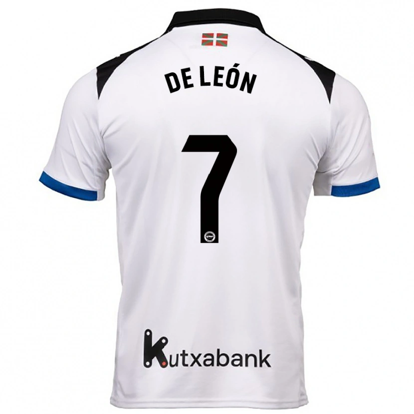 Danxen Women José De León #7 White Blue Away Jersey 2025/26 T-Shirt