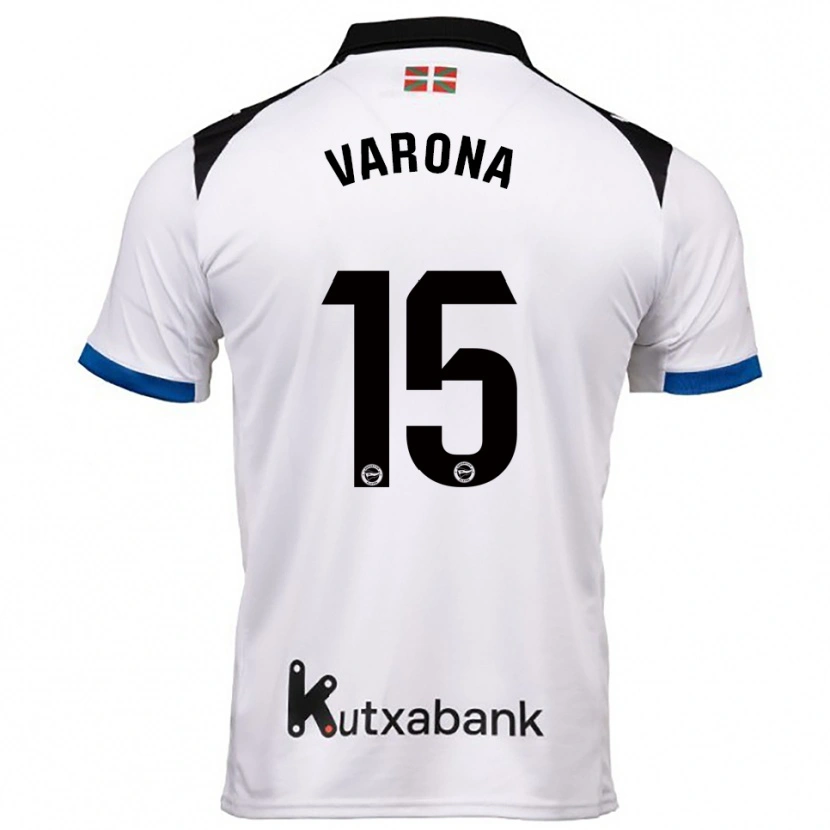 Danxen Women Ander Varona #15 White Blue Away Jersey 2025/26 T-Shirt