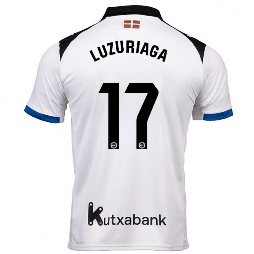 Danxen Women Judith Luzuriaga #17 White Blue Away Jersey 2025/26 T-Shirt