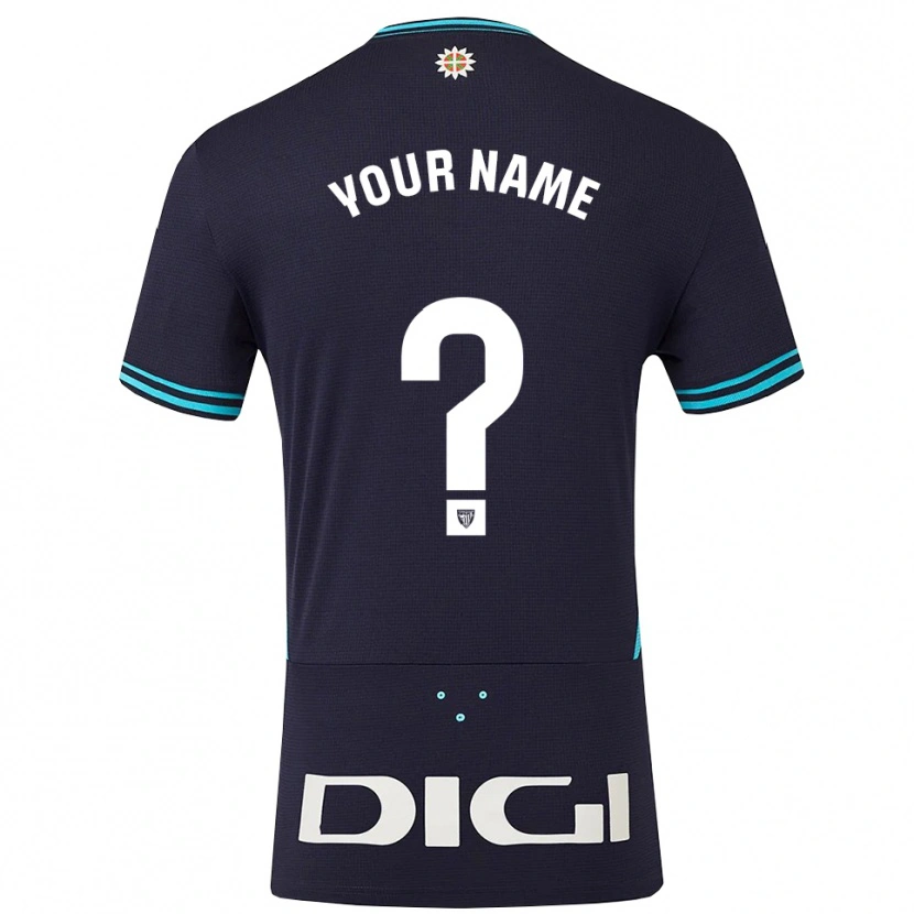Danxen Women Your Name #0 Navy Sky Blue Away Jersey 2025/26 T-Shirt