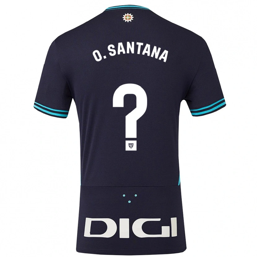 Danxen Women Olatz Santana Amado #0 Navy Sky Blue Away Jersey 2025/26 T-Shirt
