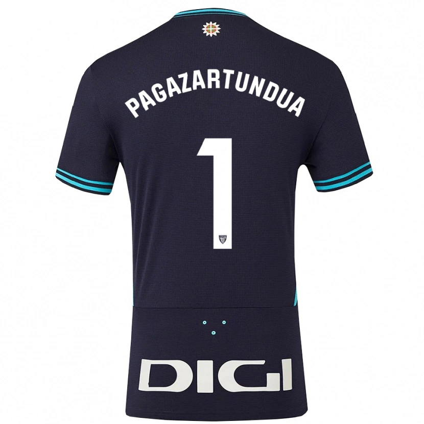 Danxen Women Iker Pagazartundua #1 Navy Sky Blue Away Jersey 2025/26 T-Shirt