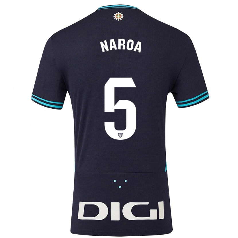Danxen Women Naroa #5 Navy Sky Blue Away Jersey 2025/26 T-Shirt