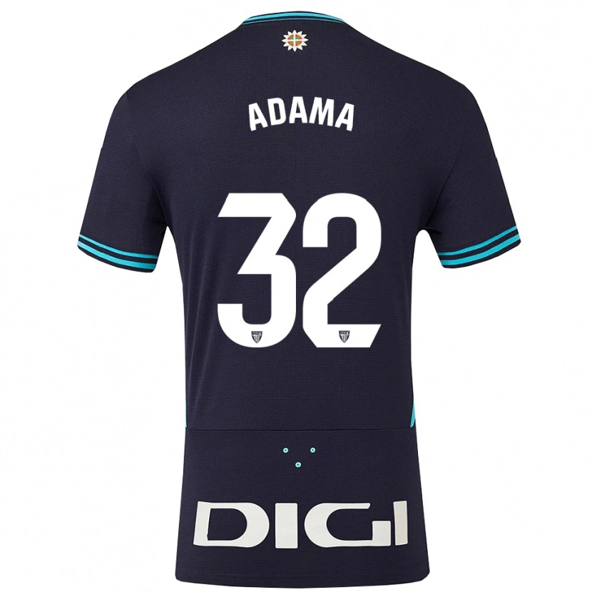 Danxen Women Adama Boiro #32 Navy Sky Blue Away Jersey 2025/26 T-Shirt