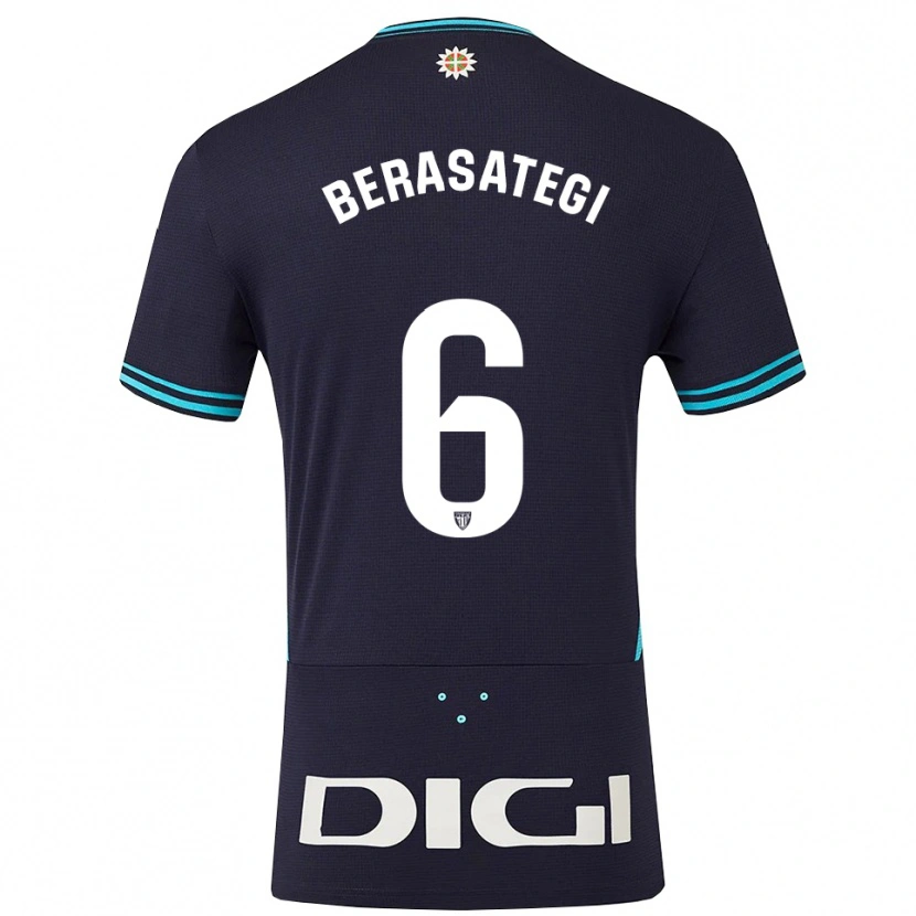 Danxen Women Suhar Berasategi #6 Navy Sky Blue Away Jersey 2025/26 T-Shirt