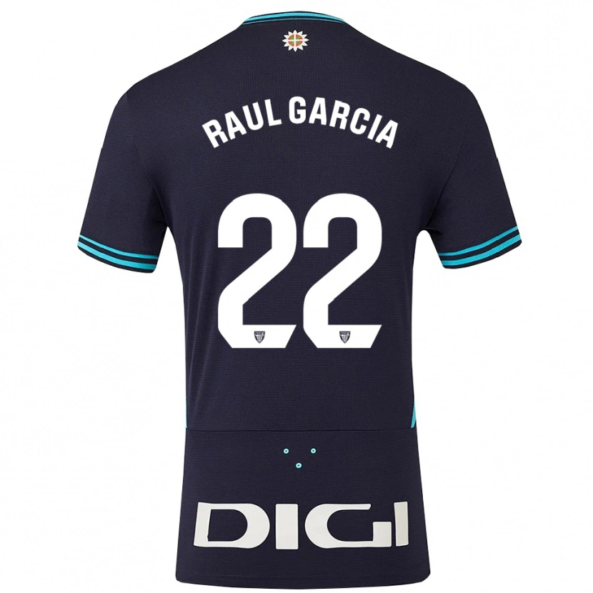 Danxen Women Raul Garcia #22 Navy Sky Blue Away Jersey 2025/26 T-Shirt