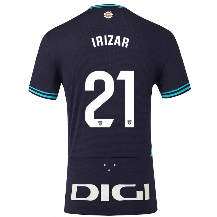 Danxen Women Hur Irizar #21 Navy Sky Blue Away Jersey 2025/26 T-Shirt