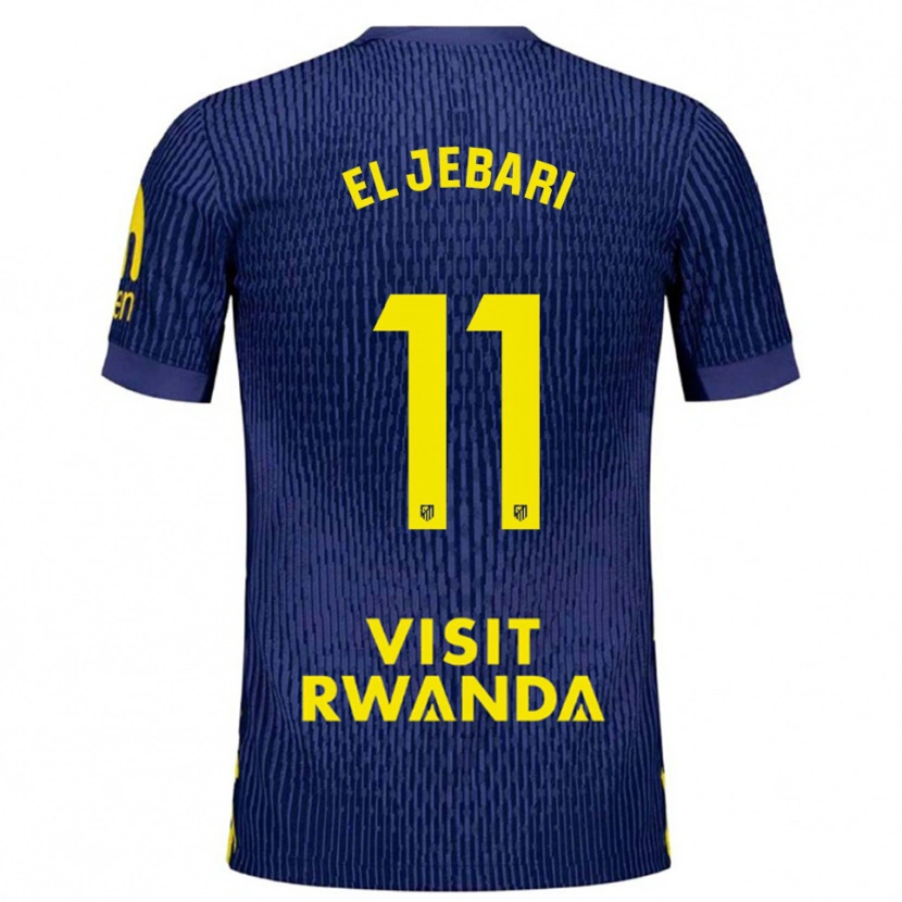 Danxen Women Salim El Jebari #11 Navy Yellow Away Jersey 2025/26 T-Shirt