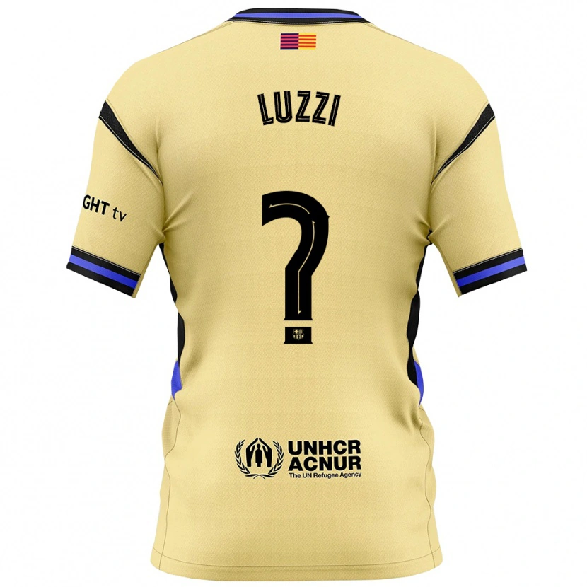 Danxen Women Fabian Luzzi #0 Yellow Black Away Jersey 2025/26 T-Shirt