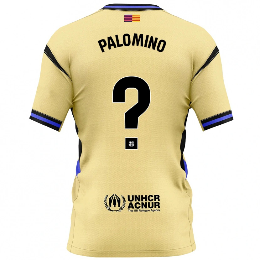 Danxen Women Oriol Palomino #0 Yellow Black Away Jersey 2025/26 T-Shirt
