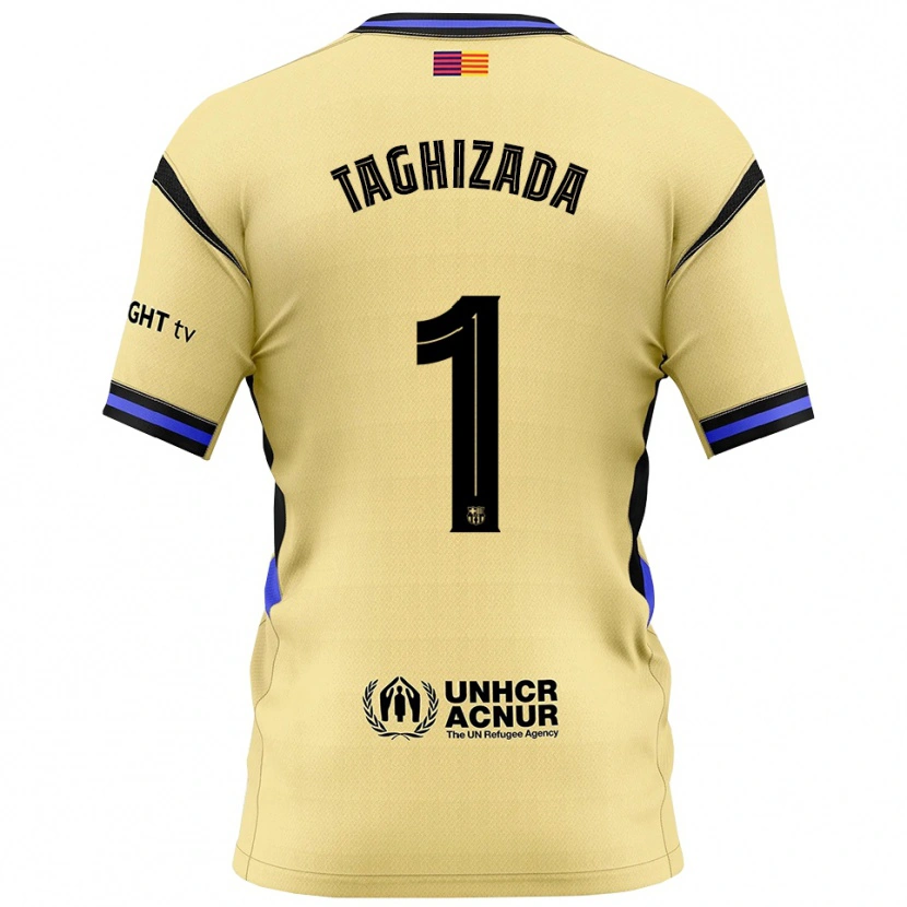 Danxen Women Eldar Taghizada #1 Yellow Black Away Jersey 2025/26 T-Shirt