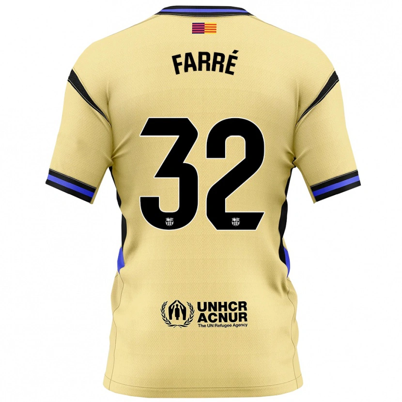 Danxen Women Landry Farré #32 Yellow Black Away Jersey 2025/26 T-Shirt