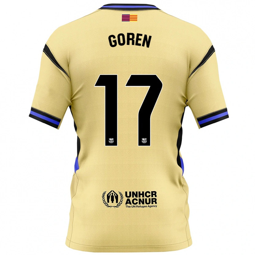 Danxen Women Orian Goren #17 Yellow Black Away Jersey 2025/26 T-Shirt