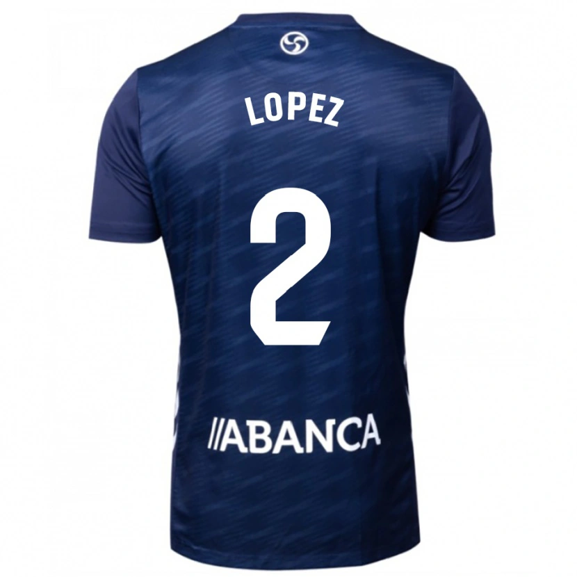 Danxen Women Iván López #2 Navy White Away Jersey 2025/26 T-Shirt
