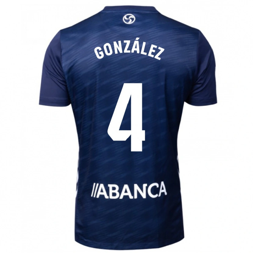 Danxen Women Paula González #4 Navy White Away Jersey 2025/26 T-Shirt