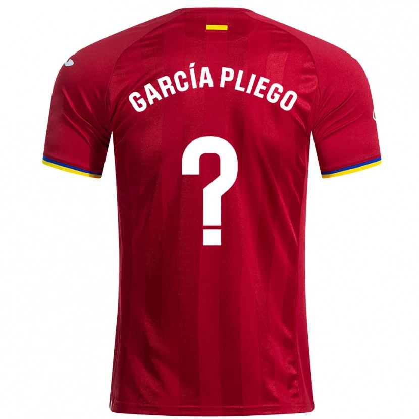 Danxen Women Hugo García Pliego #0 Red Yellow Blue Away Jersey 2025/26 T-Shirt