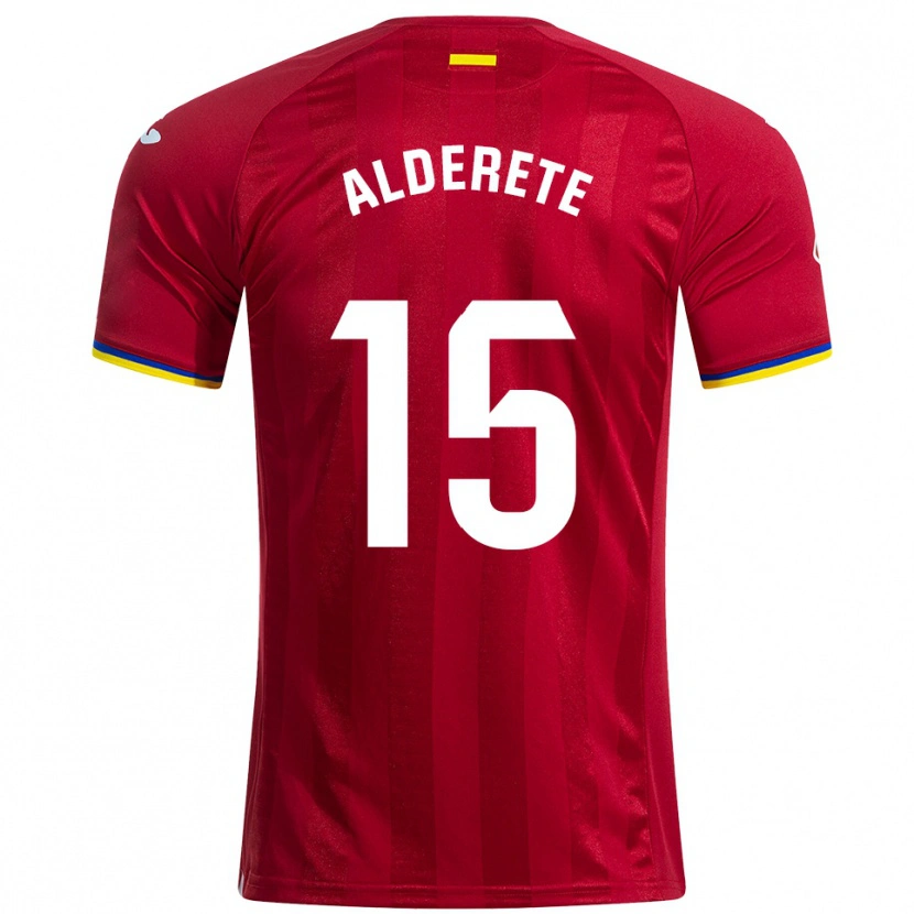 Danxen Women Omar Alderete #15 Red Yellow Blue Away Jersey 2025/26 T-Shirt