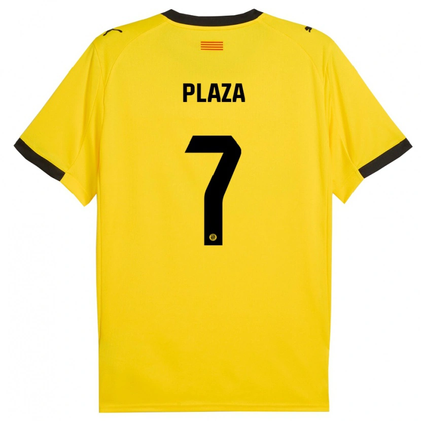 Danxen Women Nacho Plaza #7 Yellow Black Away Jersey 2025/26 T-Shirt