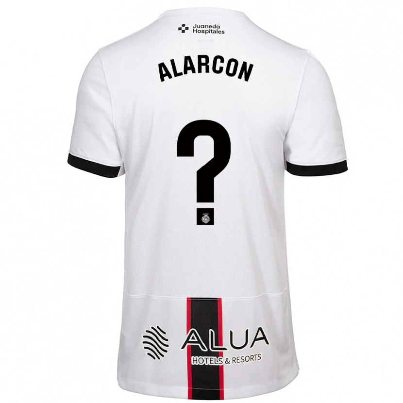 Danxen Women Raúl Alarcón #0 White Black Away Jersey 2025/26 T-Shirt