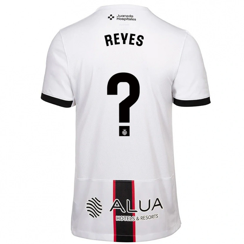 Danxen Women Borja Reyes #0 White Black Away Jersey 2025/26 T-Shirt