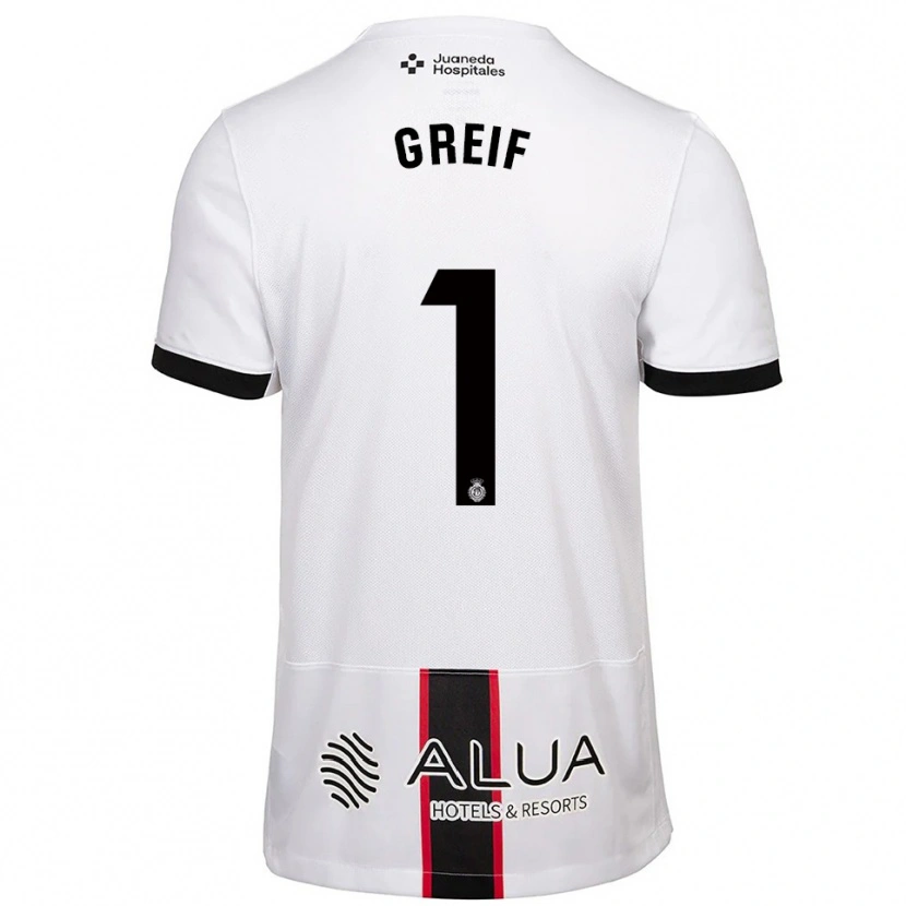Danxen Women Dominik Greif #1 White Black Away Jersey 2025/26 T-Shirt