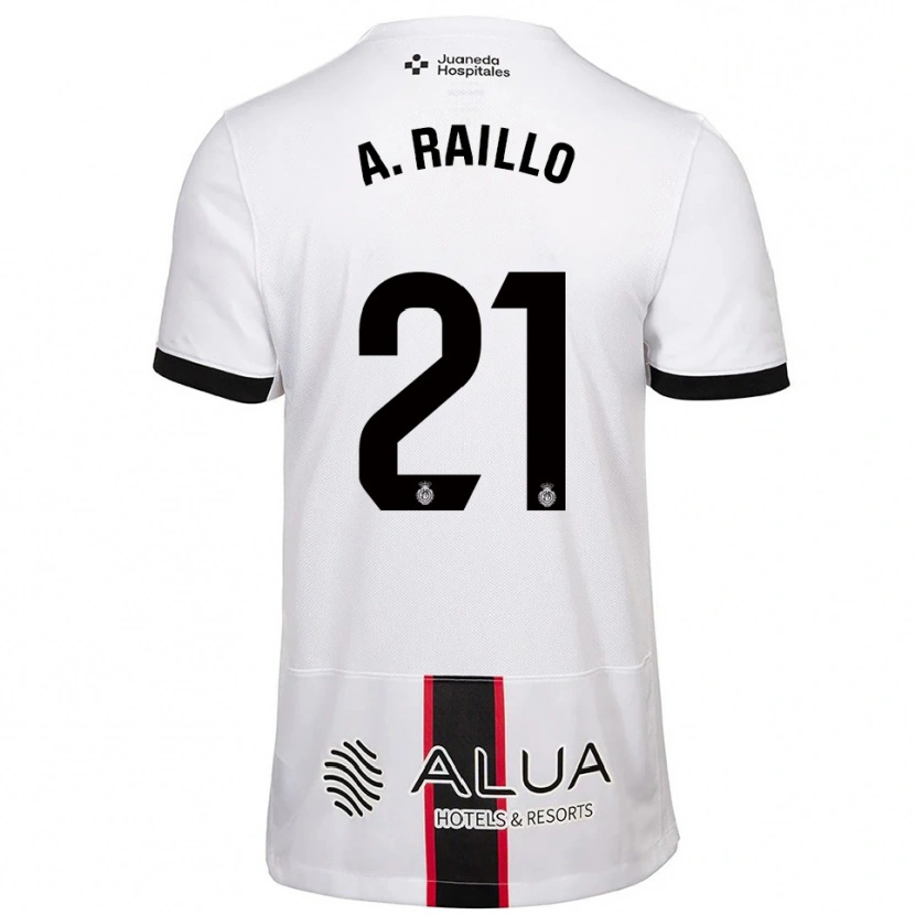 Danxen Women Antonio Raíllo #21 White Black Away Jersey 2025/26 T-Shirt