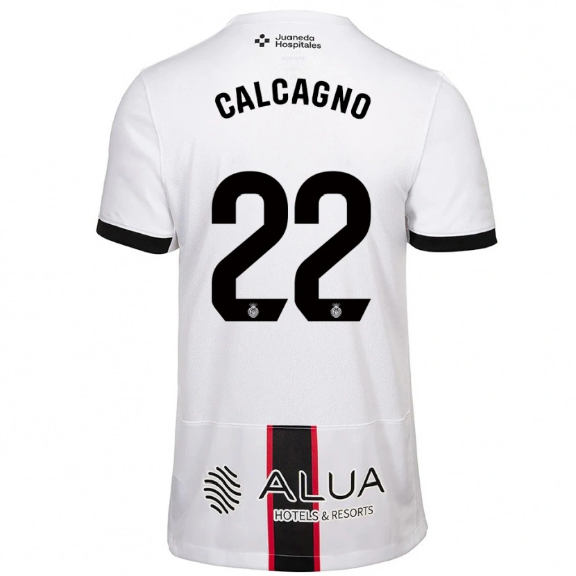 Danxen Women Bruno Calcagno #22 White Black Away Jersey 2025/26 T-Shirt