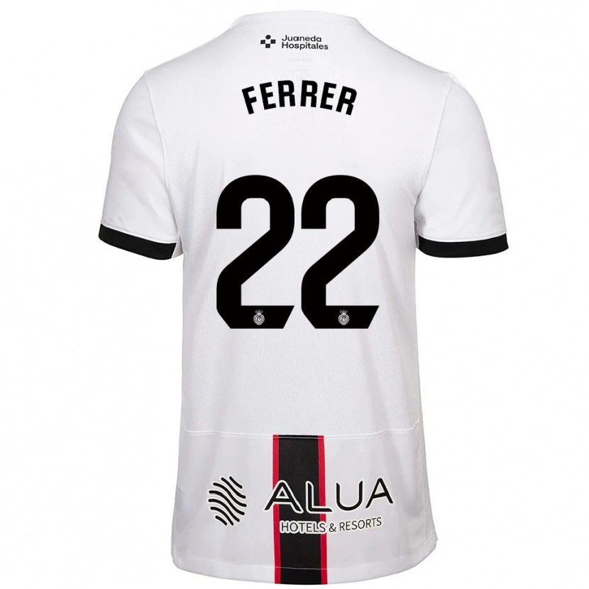Danxen Women David Ferrer #22 White Black Away Jersey 2025/26 T-Shirt