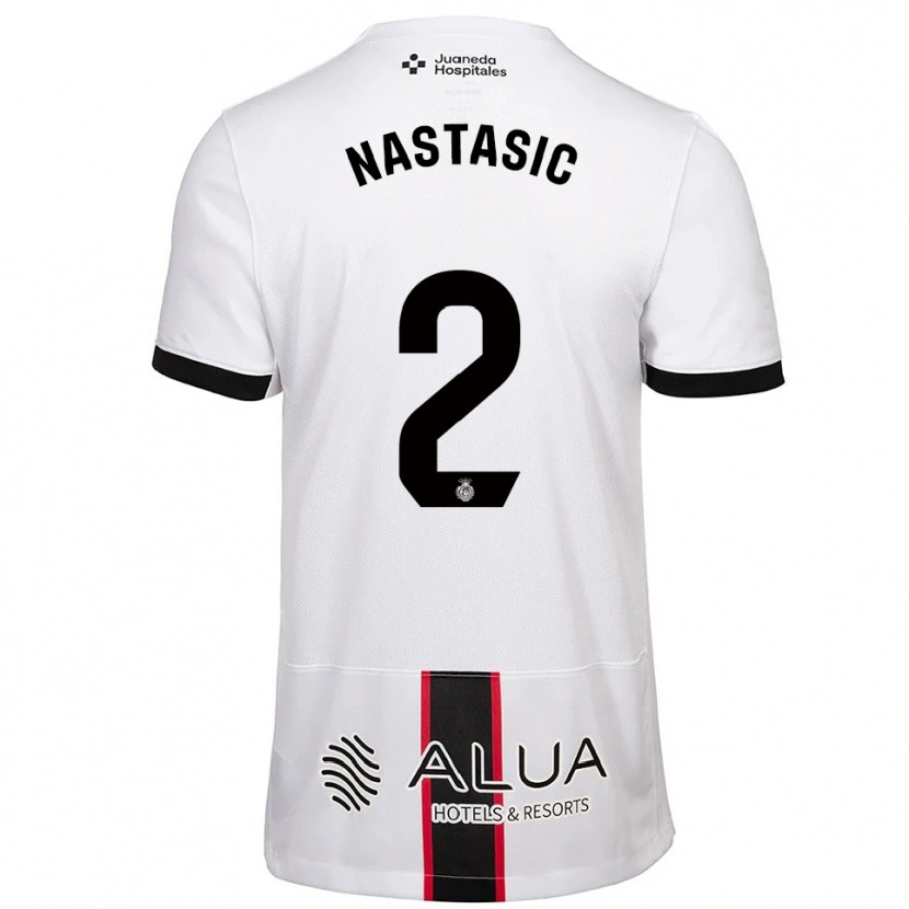 Danxen Women Matija Nastasic #2 White Black Away Jersey 2025/26 T-Shirt