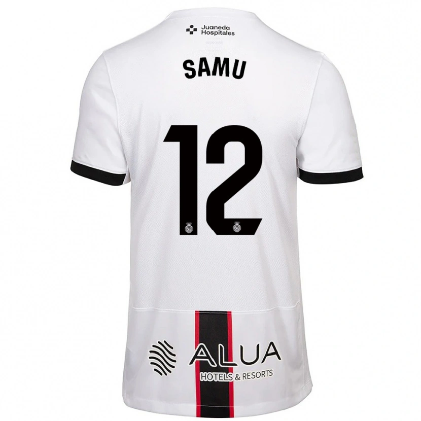 Danxen Women Samú Costa #12 White Black Away Jersey 2025/26 T-Shirt