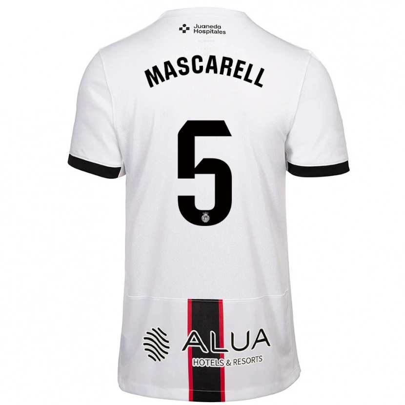 Danxen Women Omar Mascarell #5 White Black Away Jersey 2025/26 T-Shirt