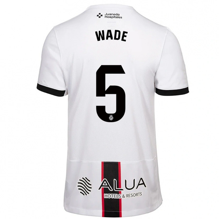 Danxen Women Sebas Wade #5 White Black Away Jersey 2025/26 T-Shirt