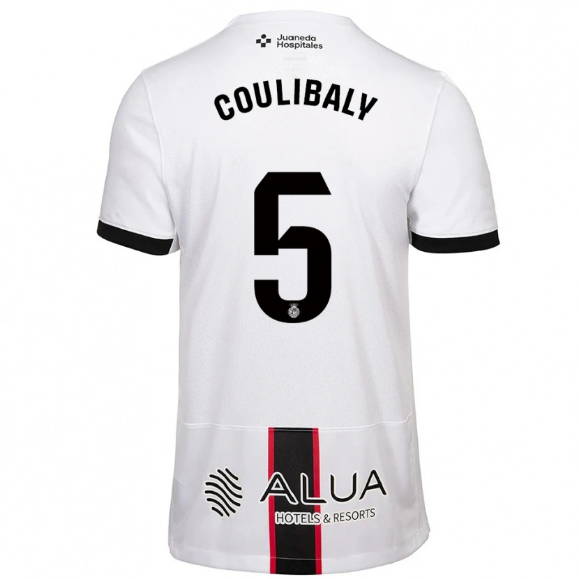 Danxen Women Habib Anas Coulibaly #5 White Black Away Jersey 2025/26 T-Shirt
