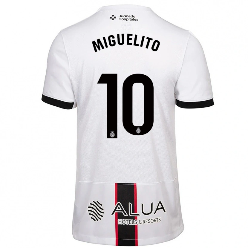 Danxen Women Miguelito #10 White Black Away Jersey 2025/26 T-Shirt