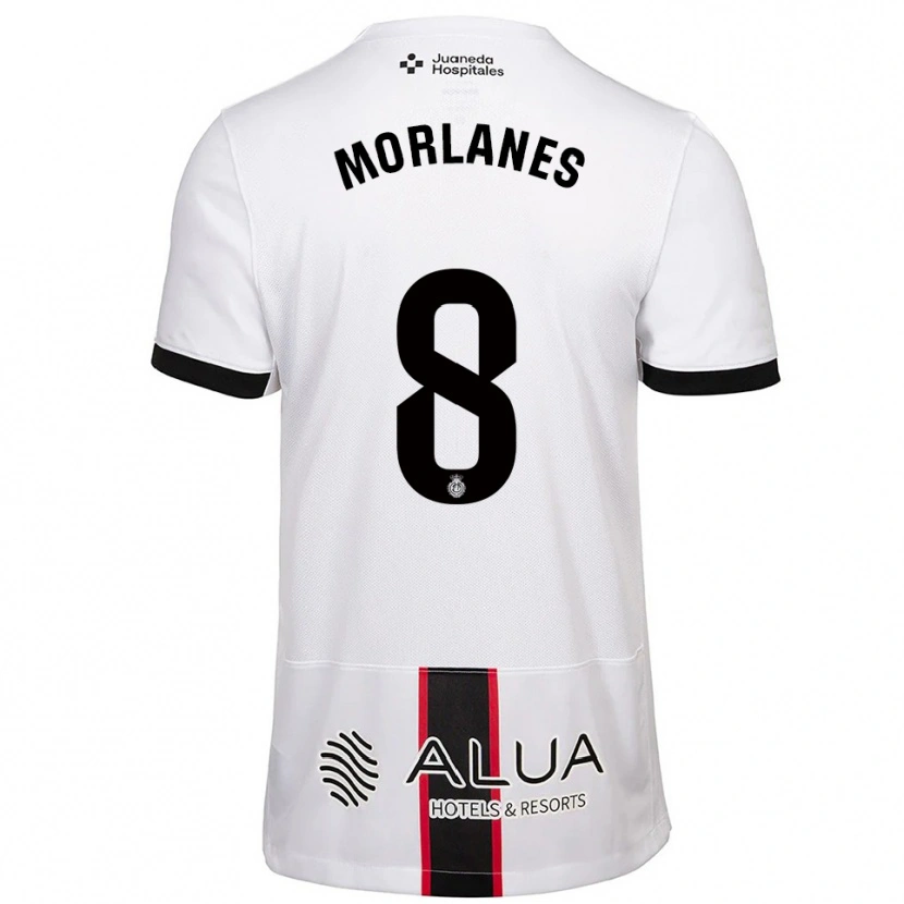 Danxen Women Manu Morlanes #8 White Black Away Jersey 2025/26 T-Shirt