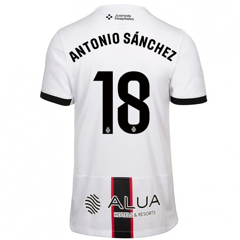 Danxen Women Antonio Sánchez #18 White Black Away Jersey 2025/26 T-Shirt