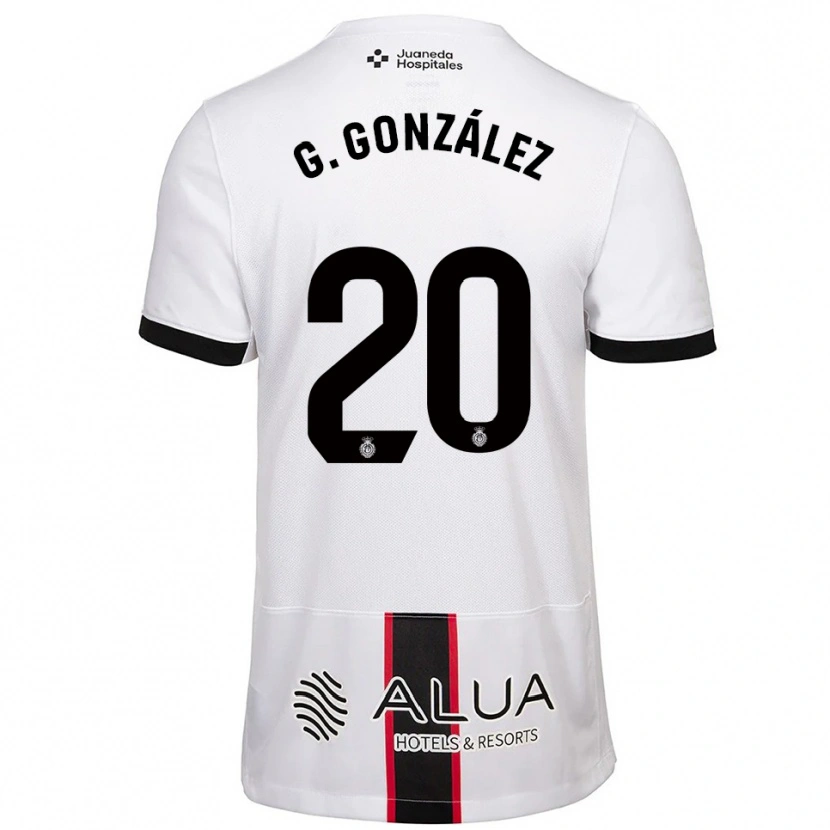 Danxen Women Giovanni González #20 White Black Away Jersey 2025/26 T-Shirt