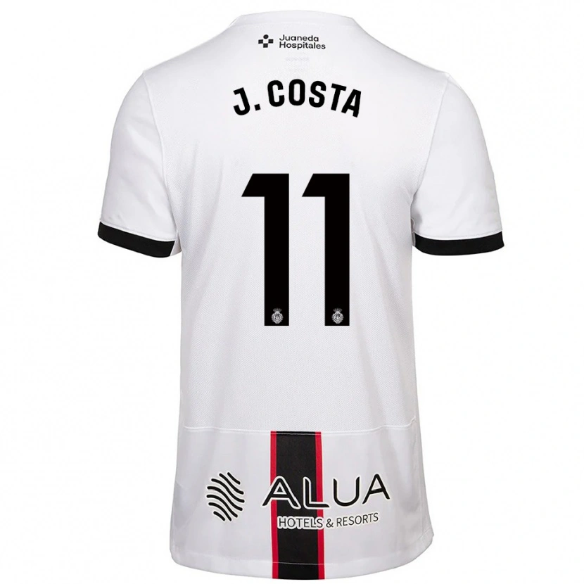 Danxen Women Jaume Costa #11 White Black Away Jersey 2025/26 T-Shirt