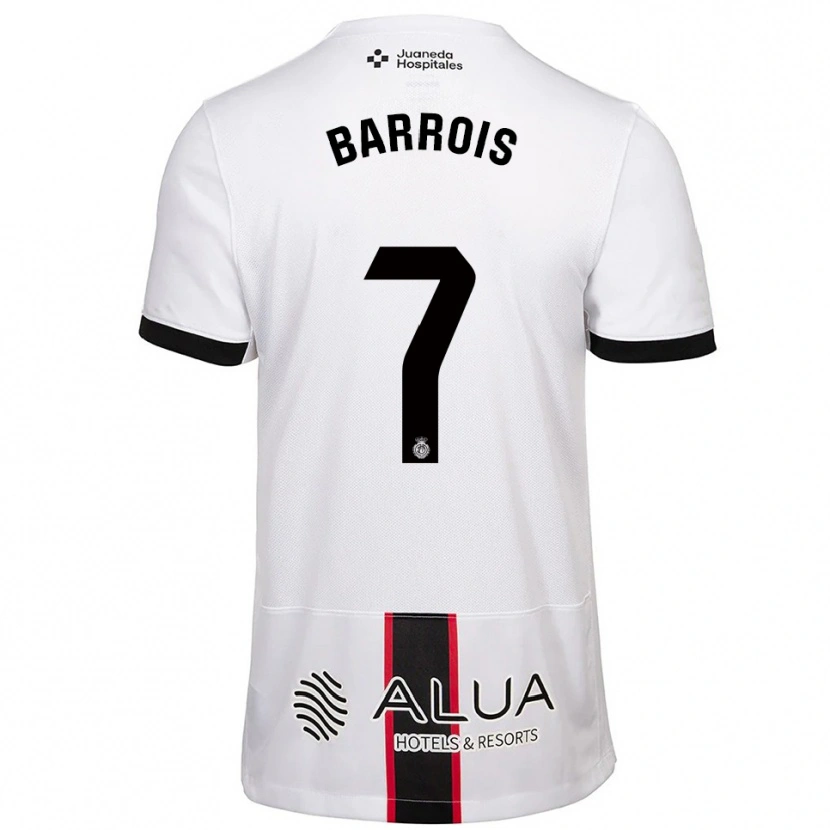 Danxen Women Eliott Barrois #7 White Black Away Jersey 2025/26 T-Shirt