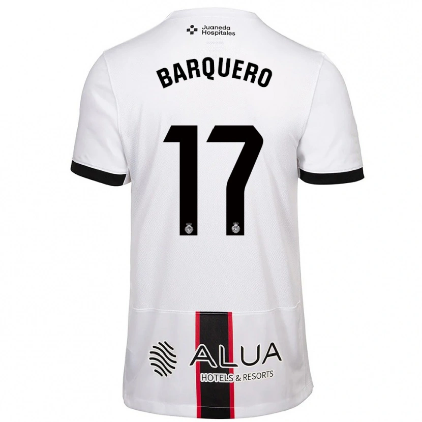 Danxen Women Adrián Barquero #17 White Black Away Jersey 2025/26 T-Shirt