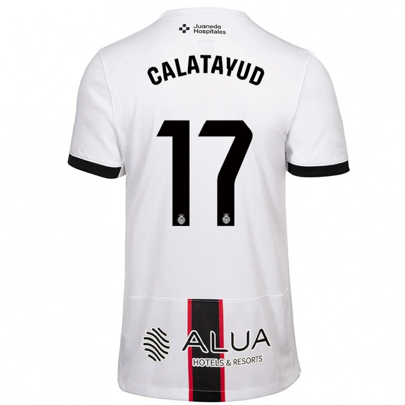 Danxen Women Miguel Calatayud #17 White Black Away Jersey 2025/26 T-Shirt