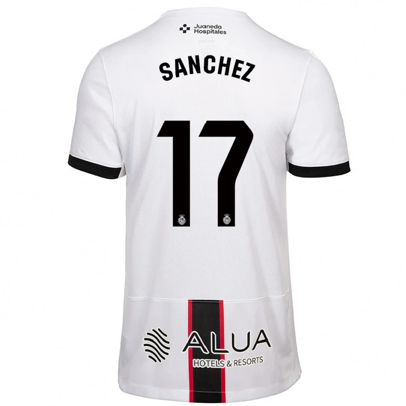 Danxen Women Avelino Sánchez #17 White Black Away Jersey 2025/26 T-Shirt