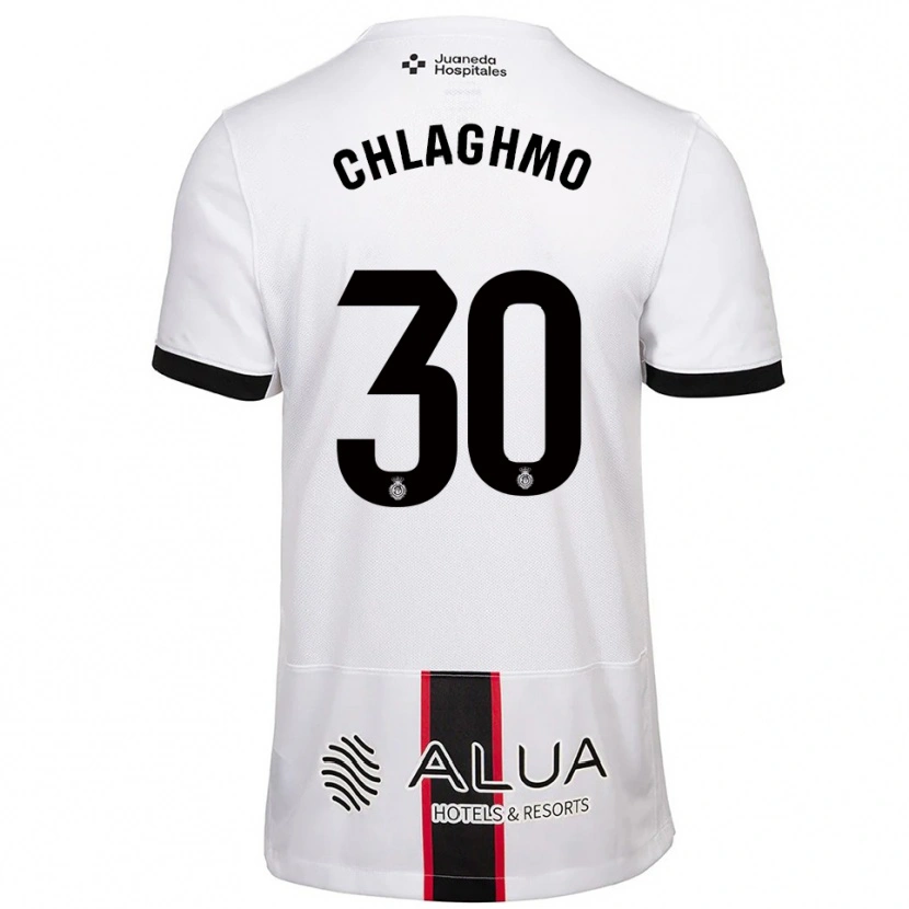 Danxen Women Saifdine Chlaghmo #30 White Black Away Jersey 2025/26 T-Shirt