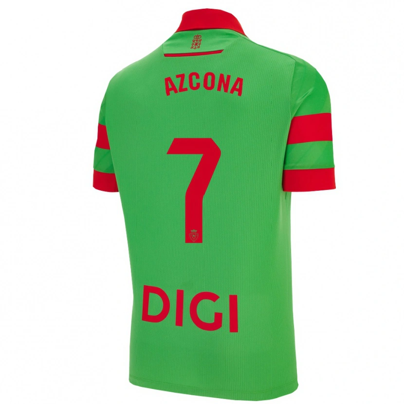 Danxen Women Rubén Azcona #7 Green Red Away Jersey 2025/26 T-Shirt